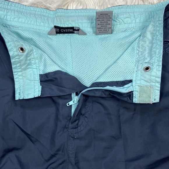 Oleg Cassini Sport 90’s Style Windbreaker Mesh Lined Athletic Blue Pants - Picture 6 of 8